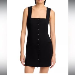 NWT Rag & Bone Black Marianne Mini Dress Front Button